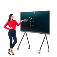 Tableau blanc interactif, tableau intelligent, écran tactile, écran plat interactif 4K pour l'enseignement en classe, le bureau, la salle de conférence