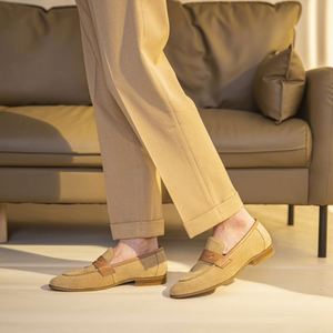 Nuevos Zapatos Casuales de Hombre con Cordones de Cuero Genuino, Transpirables, que Aumentan la Altura, de Piel de Vaca, para Otoño - Product Image 5