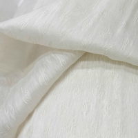 Nouveau Venir Classique Feuille Conception Respirant Date Confortable Beige 100% Lin Jacquard Tissu pour Élégant Dame Robe Vêtements
