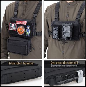 Sac de poitrine tactique en nylon multifonction unisexe style rétro européen-américain pour activités de plein air, cyclisme et chasse - Qingdao - Product Image 4