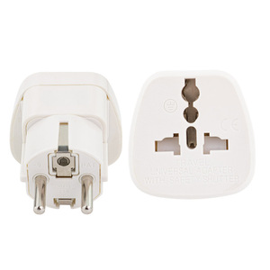 Wonplug World to EU Travel Adapter DE France Iceland <strong>Spain</strong> Travel <strong>Adaptor</strong> Universal with Child Shutter - Product Image 2