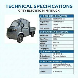 Mini camionnette électrique fiable homologuée CEE du Shandong, à quatre roues, avec cabine fermée <span class=keywords><strong>pour</strong></span> <span class=keywords><strong>une</strong></span> utilisation à long terme - Product Image 2