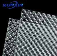 Diffuseur prismatique anti-éblouissement en polycarbonate pour éclairage linéaire LED par coextrusion Kunxin