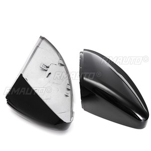 Paire de coques de rétroviseurs latéraux noires brillantes pour VW GOLF 7 MK7 MK7.5 GTI R GTE GTD 2013-2018 - Product Image 5