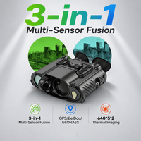 LNTV-PVS68 3-in-1 Multisensor-Fusion Wasserdichtes 640x512 Auflösung IR-Bildgebung Nachtsichtfernglas mit Laser-Entfernungsmesser