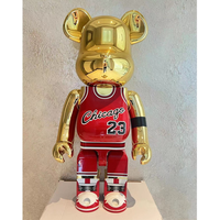 Figurine de collection Bearbrick Jordan 1000% en ABS, modèle de jouet de basket-ball de dessin animé, produit officiel de designer de mode pour décoration intérieure