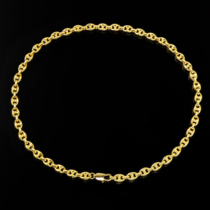 <span class=keywords><strong>Bijoux</strong></span> de <span class=keywords><strong>mode</strong></span> plaqués or 14K 18K, chaîne à maillons tendance, collier pour <span class=keywords><strong>homme</strong></span> style hip hop, collier Rolo - Product Image 2