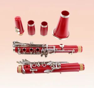 Instrumento de clase de juego de <span class=keywords><strong>clarinete</strong></span> ébano <span class=keywords><strong>rojo</strong></span> BB 17 teclas instrumento de viento profesional - Product Image 5