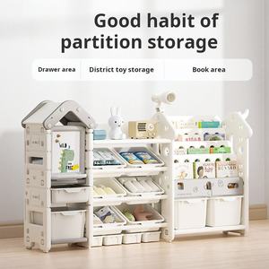 Nieuwste Veilige Plastic Meerlaagse Plank Opslag Voor Slaapkamer Dineren En Buiten Voor Kinderspeelgoed En Schoolaccessoires - Product Image 2