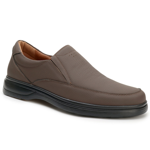 Мужские повседневные туфли-слипоны с индивидуальным логотипом, удобные для ходьбы, новые модели 2025 года, кожаная обувь для молодежи - Product Image 4