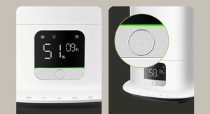 Yatak odası için 4.5L nemlendiriciler, ev ve bitkiler için üst dolgu serin sis nemlendiriciler, zamanlayıcı sessiz uyku modu hava nemlendirici - Product Image 5