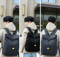 Sac à dos pour ordinateur portable imperméable en Oxford pour le bureau et les trajets quotidiens, sac à dos robuste pour l'extérieur, idéal pour la randonnée et le camping