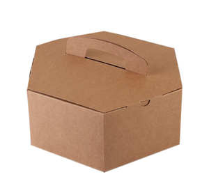 Boîte de livraison de gâteau ondulé pliable blanche avec fenêtre recyclable 6-14 pouces dossiers d'emballage de gâteau mariage accepter - Product Image 6