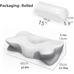 Oreiller cervical ergonomique en mousse à mémoire de forme, soulagement des douleurs cervicales pour les dormeurs latéraux et les personnes souffrant de maux de nuque, pour la maison - Product Image 6