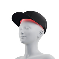 Casque de thérapie par lumière rouge à longueur d'onde 650 nm pour usage domestique, laser infrarouge pour la repousse des cheveux, traitement de la repousse capillaire