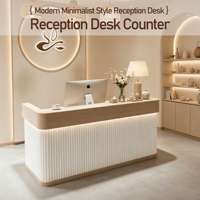 Comptoir de caisse pour magasin de vêtements, petite boutique, salon de beauté, hôtel, salon de coiffure, réception, design personnalisé, minimaliste, moderne