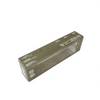 Boîte pliante en plastique PET transparente personnalisée, boîte d'emballage rectangulaire en PET transparent pour tube de dentifrice, soins bucco-dentaires, impression de logo personnalisée