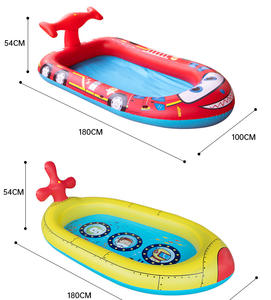 Hond/Kinderen Zomer Water Leuk Speelgoedtuin Gazon Klein Opblaasbaar Zwembad Opblaasbare Water Splash Mat - Product Image 6