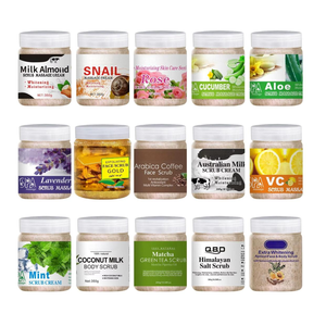 Crème de massage exfoliante pour le corps au <span class=keywords><strong>lait</strong></span> de rose, thé vert et aloe vera, exfoliante et détoxifiante, 350g, usage général - Product Image 4