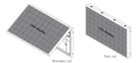 Pantalla LED publicitaria YAKE de doble cara, impermeable, a todo color, p2.5 para centros comerciales y tiendas minoristas