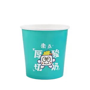 Factory Supplier Ice Cream Dessert Cup Takeaway Container Printed 12oz 16oz Yogurt Cup PLA Lined