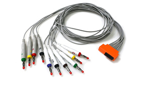 Accessoires médicaux Câbles ECG Holter Snap 10 fils compatibles pour Cardioline - Product Image 5