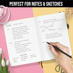 Bloc-notes vierge avec boucle <span class=keywords><strong>pour</strong></span> stylo et poches intégrées, carnet de notes scolaire, carnet de notes <span class=keywords><strong>pour</strong></span> hommes et femmes - Product Image 2