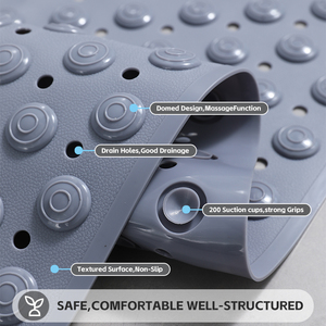 Bad Antislip Geurloze Pvc Voetmassage Scrubber Douchemat Antislip Douchematten Badkamermat - Product Image 4