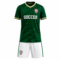 Maillot de football personnalisé pour homme avec impression numérique, ensemble complet, maille respirante, séchage rapide, anti-bactérien, manches courtes