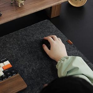 Alfombrilla de Escritorio Extra Grande de Fieltro, Alfombrilla de Ratón para Juegos Antideslizante, Alfombrilla de Teclado Extendida para Oficina y Hogar - Product Image 3