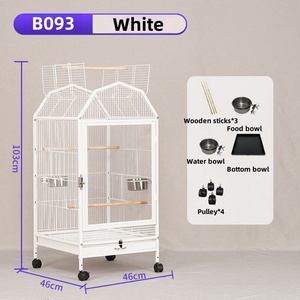 Fabricant de suspensions en gros 	 Simple 	 <span class=keywords><strong>Cage</strong></span> pour perroquet, <span class=keywords><strong>cage</strong></span> pour oiseaux de grande taille, <span class=keywords><strong>cage</strong></span> pour animaux de compagnie, matériau en fer - Product Image 5
