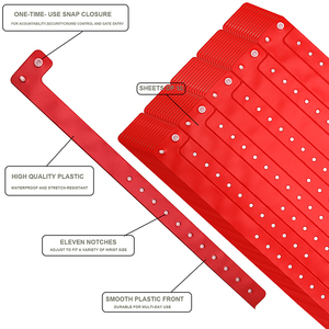 High Quality Transparent PVC <strong>Wristbands</strong> for Event or Project Plastic Vinyl <strong>Promotional</strong> <strong>Wristbands</strong> - Product Image 5