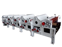 Machine de recyclage textile Garnett à haut rendement de la marque RD avec moteur pour coton et fibres, capacité de 200 kg/h