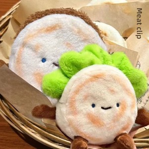 SM SMK-158 Porte-clés en peluche en forme de nourriture de dessin animé, à suspendre, avec breloque créative en forme de sac alimentaire - Product Image 2