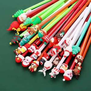 Christmas Plastic Gel <b>Pens</b> with logo Custom <b>Pen</b> Santa's Reindeer Suitable As a Gift for Children Ballpen Wholesale Ballpoint <b>Pen</b> - Product Image 5