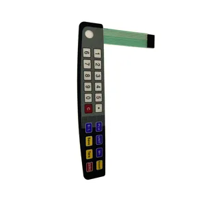 Hot Sale Customized Silk Screen Printing Membrane Switch Panel Rubber Keypad Button for Telecommunication Equipment