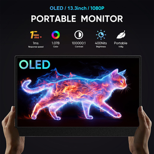 <span class=keywords><strong>OLED</strong></span> portátil 13,3 pulgadas Mini PC Monitor externo portátil pequeño Monitor de juegos 1ms pantalla FHD vívida 100% DCI-P3 tipo C negocios - Product Image 2