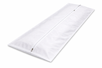 Sac mortuaire jetable blanc en PE+PP de taille adulte 80*220cm, imperméable, avec double fermeture éclair, personnalisable