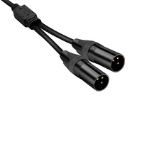 Doonjiey 3 Broches Femelle à Double 3 Broches XLR Mâle Câble Répartiteur De Câble DMX Console de Mixage micro câble audio