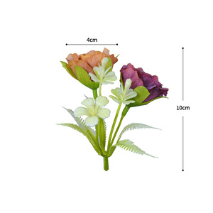 Ramo de Rosas de Diamantes Simulados Dongchen Crafts, Flor de Seda de 4 cm, Accesorio de Fotografía para Bodas, Decoración - Product Image 4