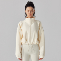 Nouvelle veste de sport pour femmes de haute qualité, vêtements de sport d'extérieur confortables, fermeture éclair avant, séchage rapide, vêtements de fitness, veste de course courte