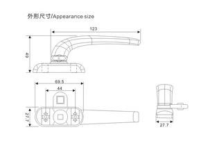 Door <strong>&</strong> <strong>window</strong> handle <strong>door</strong> <strong>window</strong> window door aluminium door <strong>and</strong> window accessories aluminium nlg support oem customized powder coated nlg-b014 - Product Image 6