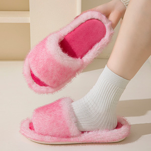 Pantuflas Cálidas de Algodón para Mujer, Diseño Abierto con Amortiguación, para Uso en Casa en Invierno, Verano y Otoño - Product Image 6