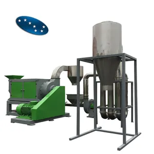 Plastic recycling dewatering machine / PE film bags hot air dryer line /plastic drying machine