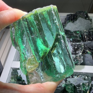 Wholesale Price Uncut Paraiba Green Cubic Zirconia <b>Gems</b> Material Raw <b>Stone</b> for <b>Gems</b> Cutting - Product Image 3