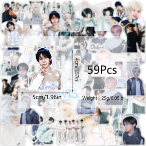 59 Piezas/Set de Pegatinas Autoadhesivas de Moda Kpop Wish Ode to Love Album Yushi Riku <span class=keywords><strong>Sion</strong></span>, Calcomanías DIY para Teléfono, Taza, Equipaje, Ryo Jaehee - Product Image 3