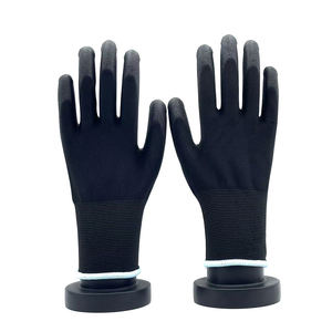 قفازات أمان عالية الجودة مقاومة للتآكل خفيفة الوزن مصنوعة من البوليستر المطلي بالبولي يوريثين للحماية اليومية - Product Image 1