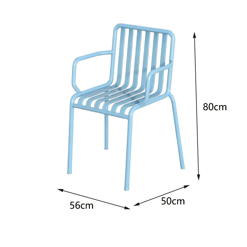 Sillón-estera azul claro