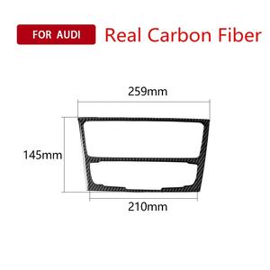 <span class=keywords><strong>Audi</strong></span> <span class=keywords><strong>Q5</strong></span>/A4L/A5 Accesorio de ajuste <span class=keywords><strong>interior</strong></span> Etiqueta engomada del coche de fibra de carbono Panel de control central Material de fibra de carbono real - Product Image 3