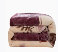 King Size Queen Haute Qualité Épais Chaud Moelleux Couverture Maison Doux Raschel 2 Plis Couvertures Pvc Sac Jeter Couvertures pour L'hiver